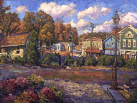   CAT# 1706  Chester Center - Autumn Afternoon  oil 36 x 48 inches Leif Nilsson Autumn 1996 ©