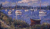  CAT# 1941  North Cove - Old Saybrook  oil 24 x 40  Leif Nilsson summer 1998 © 