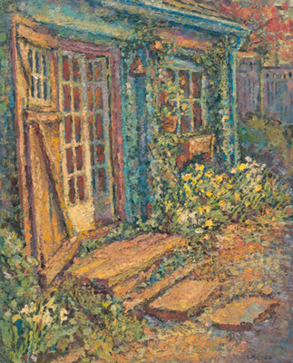 CAT# 1953 Path to the Studio oil 30 x 24 inches Leif Nilsson summer 1998 ©