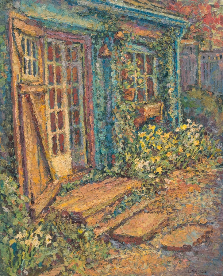 CAT# 1953 Path to the Studio oil 30 x 24 inches Leif Nilsson summer 1998 ©