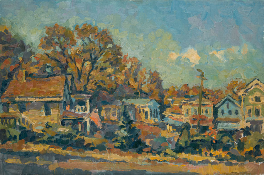 CAT# 2071	 The Studio with Arbor	 oil 20 x 24	inches Leif Nilsson summer 1999	©