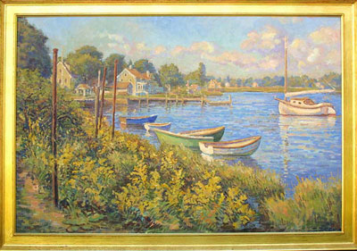  CAT# 2345  North Cove, Old Saybrook  oil 36 x 54  Leif Nilsson summer 2001 ©