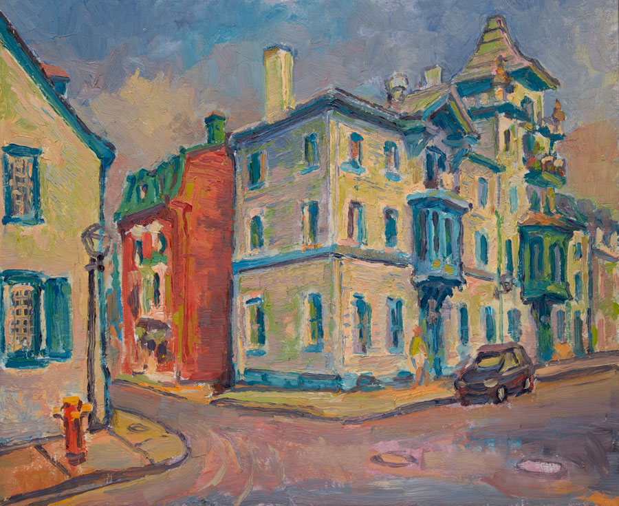   CAT# 2445 Old Quebec City oil 20 x 24 inches Leif Nilsson summer 1993 ©