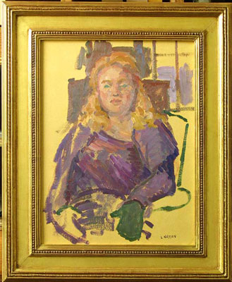   CAT# 2519  Portrait of Laine I  oil 14 x 11 inches Leif Nilsson winter 2003 ©