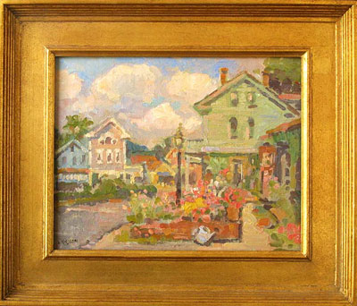   CAT# 2573  Chester Center - summer day  oil 11 x 14 inches Leif Nilsson summer 2003 © 