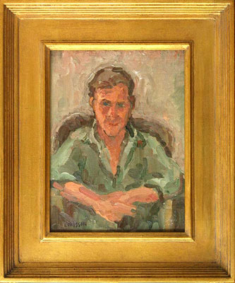   CAT# 2588  Portrait of David Brown  oil 12 x 9 inches Leif Nilsson summer 2003 © 
