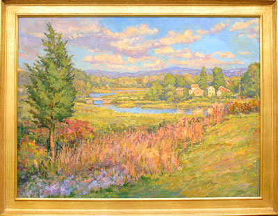   CAT# 2614  From Story Hill - autumn afternoon  oil 30 x 40 inches Leif Nilsson autumn 2003 © 
