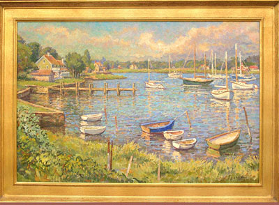   CAT# 2624  North Cove - Old Saybrook  oil 24 x 36 inches Leif Nilsson summer 2003 © 