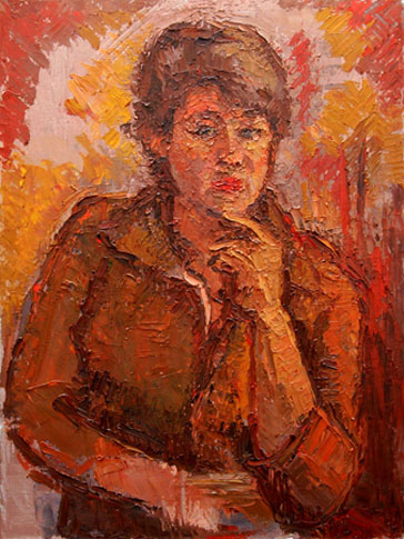 CAT# 3018  Portrait of Hedy  oil	24 x 18 