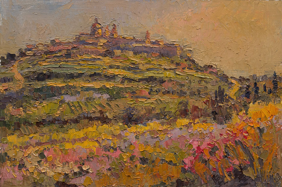 CAT# 3437  Mdina, Malta - Spring Afternoon  oil	12 x 18	inches Leif Nilsson spring 2017	© 