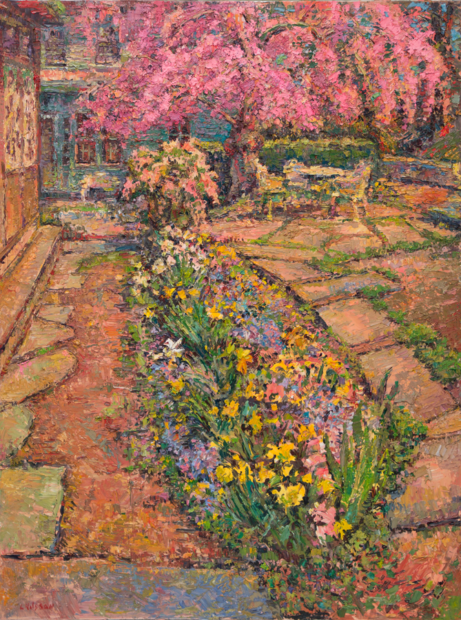 CAT# 3864 Andromeda Garden oil	40 x 30	inches Leif Nilsson spring 2024	©