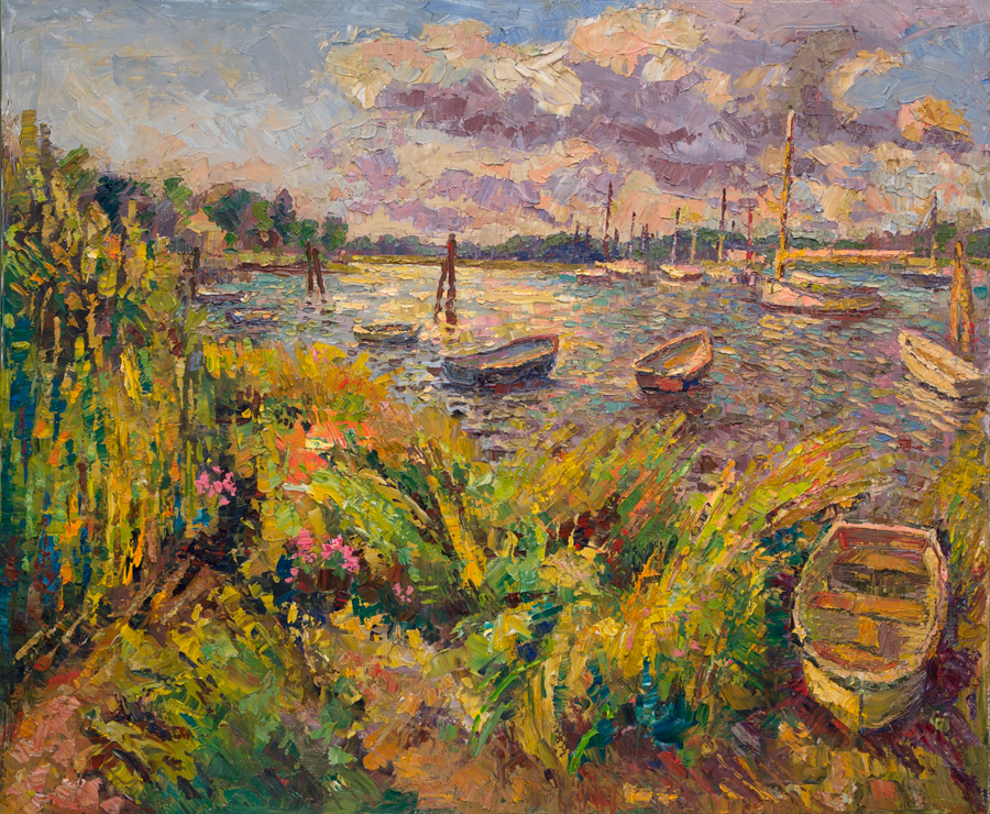 CAT# 3895 North Cove Old Saybrook - afternoon oil 30 x 36 inches JLeif Nilsson summer 2024	©