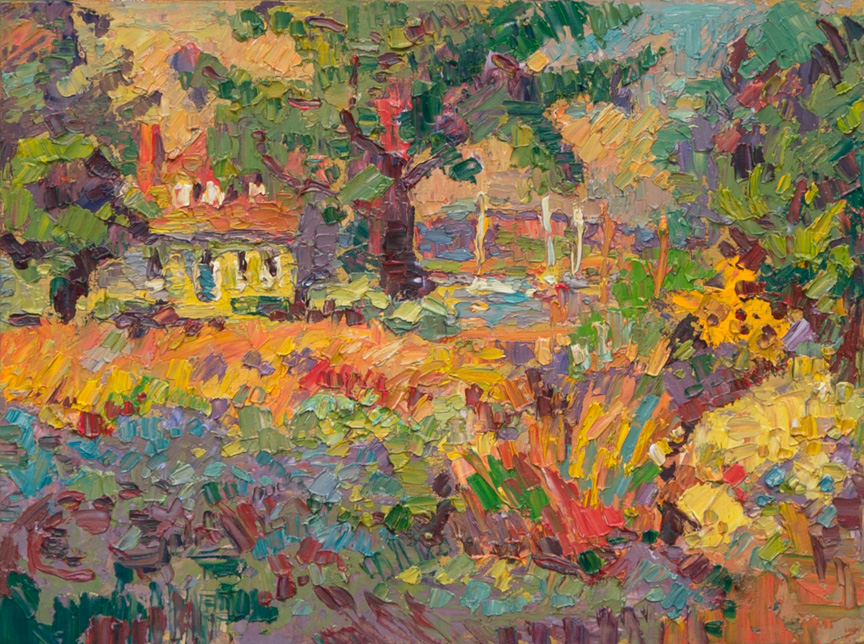 CAT# 3898 Connolly's Field, North Cove Old Saybrook oil	9 x 12	inches Leif Nilsson summer 2024	©
