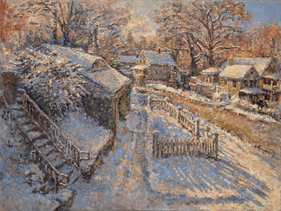 CAT# 3914 Winter Garden - sunny afternoon oil	30 x 40	inches Leif Nilsson winter 2025	©