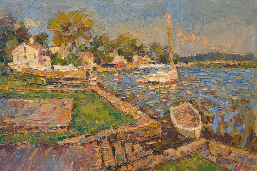 CAT# 3931 Middle Cove Essex - afternoon oil	12 x 18	inches Leif Nilsson summer 2025	©