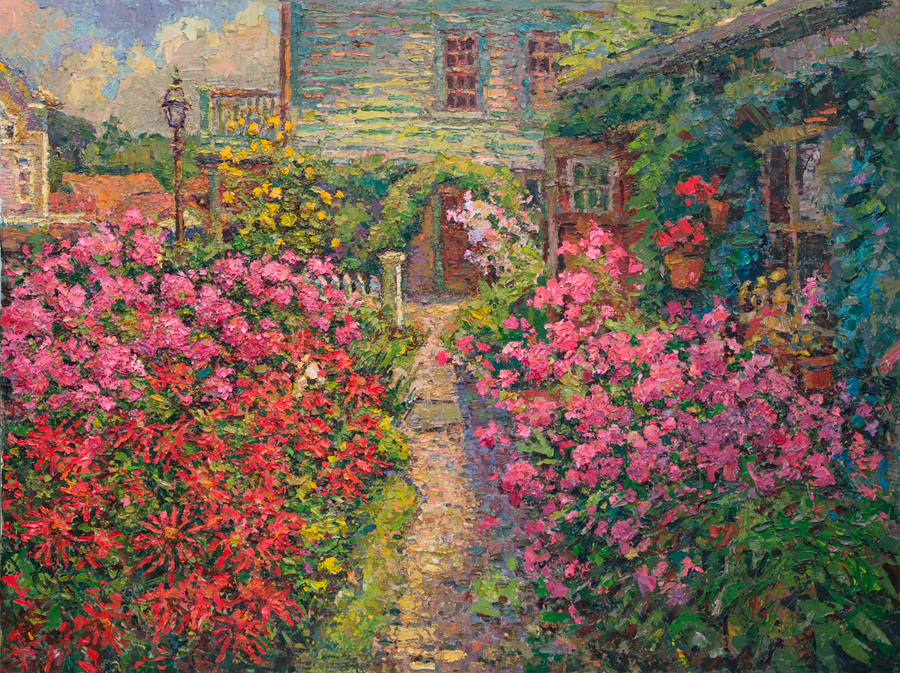  CAT# 3936 Hummingbird Garden oil	30 x 40	inches Leif Nilsson summer 2025	©