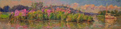 CAT# 3934 Middle Cove Essex - morning oil 12 x 24 inches Leif Nilsson summer 2025 ©