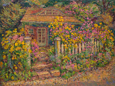 CAT# 3945 The Aster Garden oil	30 x 40	inches Leif Nilsson autumn 2025	©