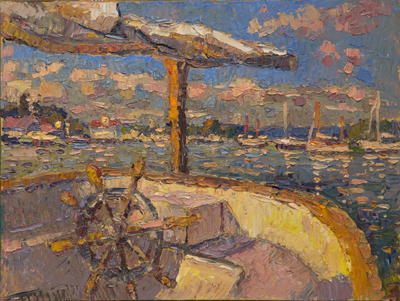 CAT# 3947 Essex from the cockpit oil	12 x 16	inches Leif Nilsson summer 2025	©