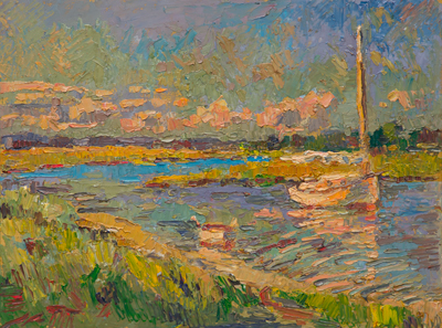 CAT# 3949 Griswold Point oil	12 x 16	inches Leif Nilsson summer 2025	©