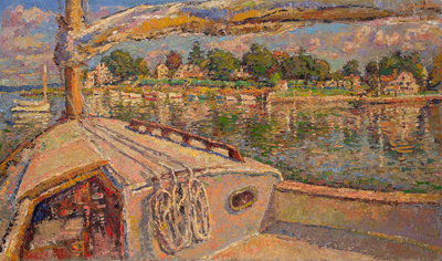 CAT# 3934 Middle Cove Essex - morning oil	12 x 24	inches Leif Nilsson summer 2025	©