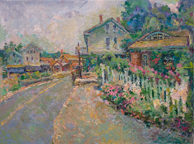  CAT# 3969 Studio Garden - drizzle oil	30 x 36	inches Leif Nilsson summer 2026	&copy;