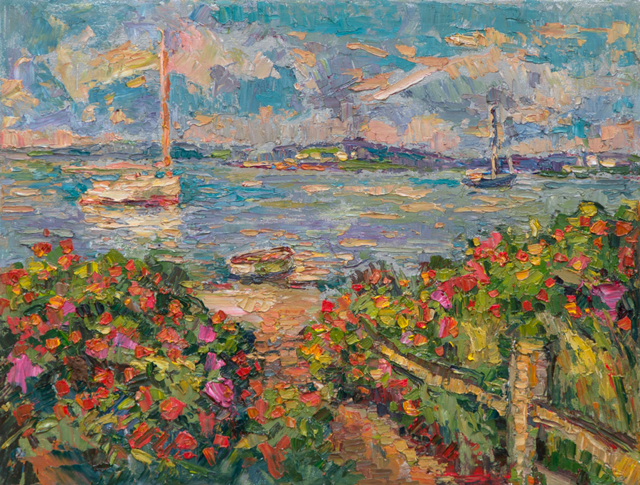  CAT# 3971 Napatree Point - morning oil	12 x 16	inches Leif Nilsson summer 2026	©